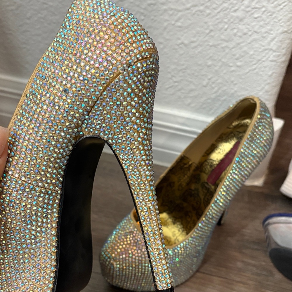 Bordello Y2K Sparkling Rhinestone Heels - Picture 10 of 14